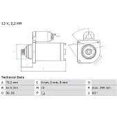 Bosch Starttimoottori - VW - T4 transporter, T4 transporter syncro