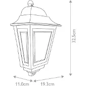 Elstead Lighting Ulkoseinävalaisin Deco Lane, himmennettävä, Kerma/meripihka, Alumiini, Merihenkinen tyyli