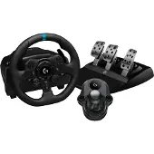 Logitech G923 SE Racing - ohjauspyörä ja G923-pedalijärjestelmä PS5 PS4:lle ja PC:lle + Driving Force -vaihdekeppi Musta