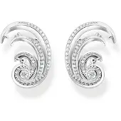 Thomas Sabo wave with white stones korvakorut H2225-051-14