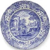 Spode Blue Italian Lunch Plate 4-Pack - Blue - Ø 23 CM