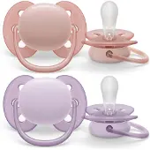 Philips Ultra Soft 0–6 kk Boy Baby Pink & Purple -väriset Tutit – 2 kpl
