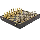 Manopoulos Classic Metal Staunton Metal Shakkisetti 41 cm:n laudalla
