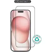 ESTUFF INFINITE iPhone 16 -näytönsuoja. Täysin peittävä karkaistu lasi. Titan Shield, ES501421