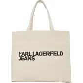 Karl lagerfeld JEANS Ostoskassi beige / musta