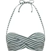 s.Oliver Bikinitoppi khaki / valkoinen