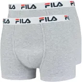 FILA Bokserishortsit meleerattu harmaa / punainen / musta / valkoinen