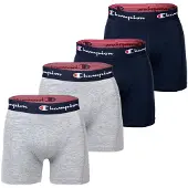 Champion 4 Pk Boxer - Grey - M