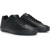 BOSS for man. 50522833 Aiden black sneakers (43), Flat, Laces, Casual