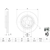 Bosch Jarrulevy (1kpl) 0 986 479 F75