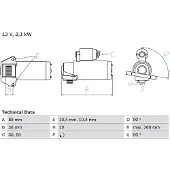 Bosch Starttimoottori - Ford - Mondeo, Transit. Jaguar - X-type