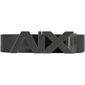 Armani Exchange for man. 951058CC50543120 Leather belt black, navy (38), Casual, Classic