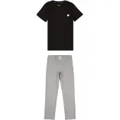 Calvin Klein Pyjamasetti - Musta/Harmaa melange - - 8-10 v (128-140) - 2-osaiset yöasut