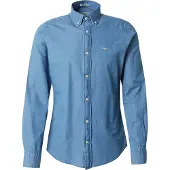 Gant for man. 3000402 Slim Fit Shirt blue (S), Casual, Cotton, Long sleeve