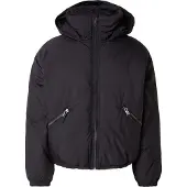 Weekday Padded Hooded Puffer Jacket - Black - L