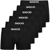 Snocks Bokserishortsit musta / valkoinen