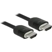 DeLOCK Premium HDMI 2.0 -kaapeli, jossa Ethernet, 2 m, musta