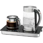 ProfiCook PC-TKS 1056 -vedenkeitin, 1,7 l, 2250 W, musta/ruostumaton teräs