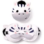 Puckator Relaxeazzz Shaped Travel Pillow & Eye Mask - Minecraft Steve - White - ONE SIZE