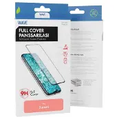 Wave Full Cover -panssarilasi, Xiaomi Redmi Note 8 Pro, musta
