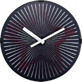 Nextime Seinäkello - - Motion Star Punainen - Ø 30 cm - Muovi - Nykytaiteellinen muotoilu