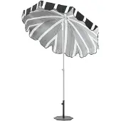 Brafab , Follina aurinkovarjo 180 cm Musta-valkoinen lippu