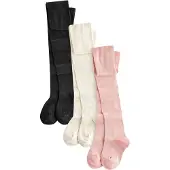 Next Sukkahousut kerma / vaalea pinkki / meleerattu musta