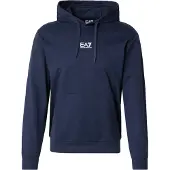 EA7 for man. 8NPM32_PJVRZ Core Identity navy cotton hooded sweatshirt with hood (L), Casual, Long sleeve