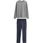 Next Pitkä pyjama laivastonsininen / harmaa