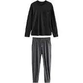 Next Pitkä pyjama harmaa / musta