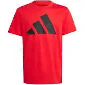 Adidas Toiminnallinen paita 'Essentials' kirkaanpunainen / musta