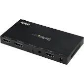 StarTech.com 2-porttinen HDMI-jakaja - 4K 60 Hz sisäänrakennetulla skaalaimella - 7.1 Surround Sound