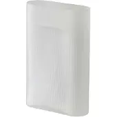 Muuto Ridge maljakko huurrettu lasi 35 cm White