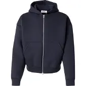 Weekday Simon Scuba Zip Hoodie - Navy - S