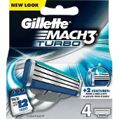 Gillette Mach3 Turbo 4-Pack