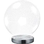 TRIO Ball jalkapallo pöytävalaisin LED 7 W kromi