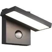 TRIO Horton LED seinävalaisin liiketunnistimella IP54 15cm 8W 3000K antrasiitti