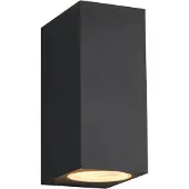 TRIO Roya seinävalaisin 2xGU10 15cm antrasiitti neliö