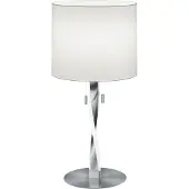 TRIO Nandor pöytävalaisin E27 + LED 62cm harjattu teräs