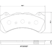 Brembo Jarrupalasarja (4kpl), levyjarru P 86 034