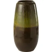 J-Line Vase Olive Cer Green S - Khaki green - H64CM