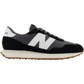 New Balance for man. MS237V1 Leather sneakers MS237GA black (44.5), Flat, Laces, Casual, Sport, Running, Multisport