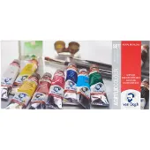 Royal Talens Van Gogh akryylivärit 10x40ml + tarvikkeet