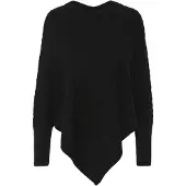 Kaffe Kavinnie Poncho - Black - ONE SIZE