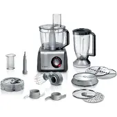 Bosch MultiTalent 8 MC812M865 monitoimikonesetti 1250W Musta-harjattu ruostumaton teräs