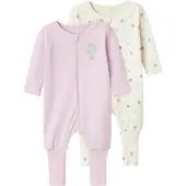 Name it Nbfnightsuit 2P Zip Ff Jet Dot Noos - Pink - 92