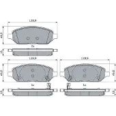 Bosch Jarrupalasarja (4kpl), levyjarru 0 986 494 906