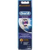 Oral-B Hammasharja Braun EB18-2 3D Valkoinen sähköhammasharjan päät