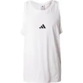 Adidas Toiminnallinen paita 'ESSENTIALS SMALL LOGO SINGLE JERSEY TANK' musta / valkoinen