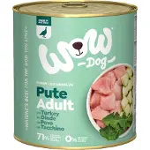 Wow 6 x 800 g kalkkuna Adult koiran märkäruoka